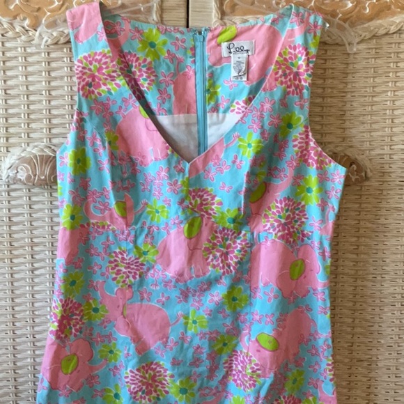 Lilly Pulitzer Dresses & Skirts - Vintage Lilly Pulitzer Elephant Dress 💚💚💛